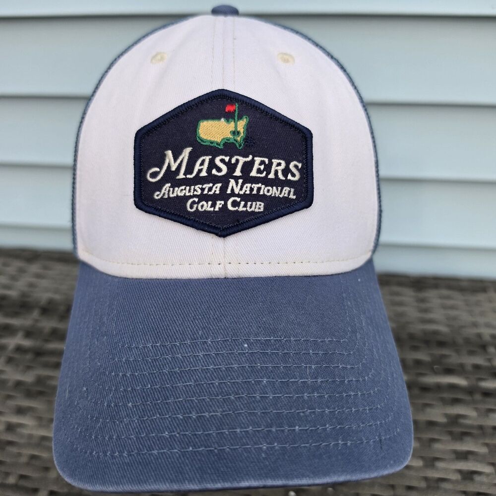 Masters Golf Trucker Hat Blue White Snapback Masters PGA